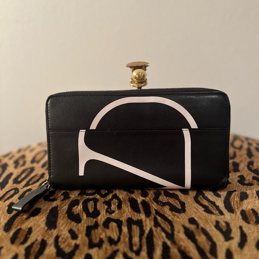 Valentino Garavani Black and Pink Women's Wallet